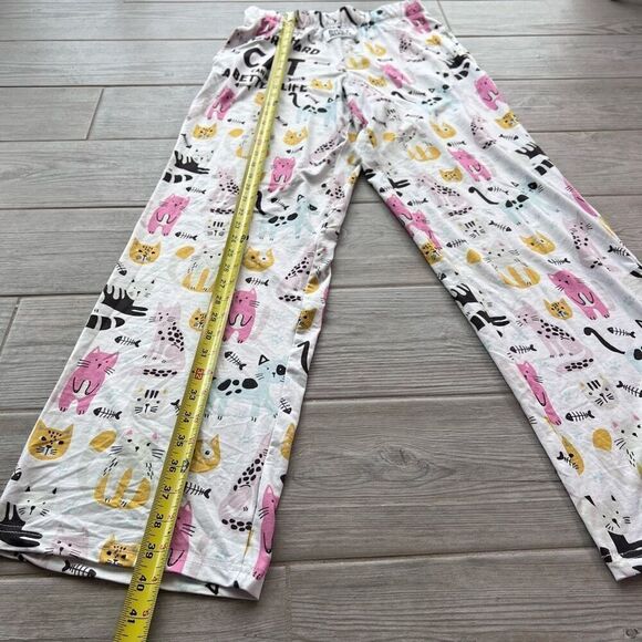 Brief Insanity Mens Multicolor Allover Cat Design Relaxed Fit Lounge Pants Small - Picture 7 of 7